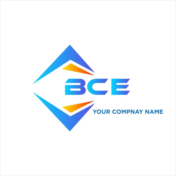 Bce基于白色背景的抽象技术标识设计 Bce创意首字母标识概念 — 图库矢量图片