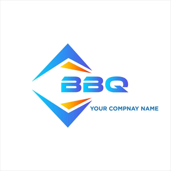 Desain Logo Teknologi Abstrak Bbq Pada Latar Belakang Putih Konsep - Stok Vektor