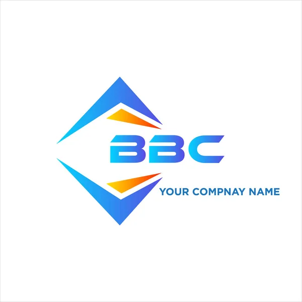 Desain Logo Teknologi Abstrak Bbc Pada Latar Belakang Putih Konsep - Stok Vektor