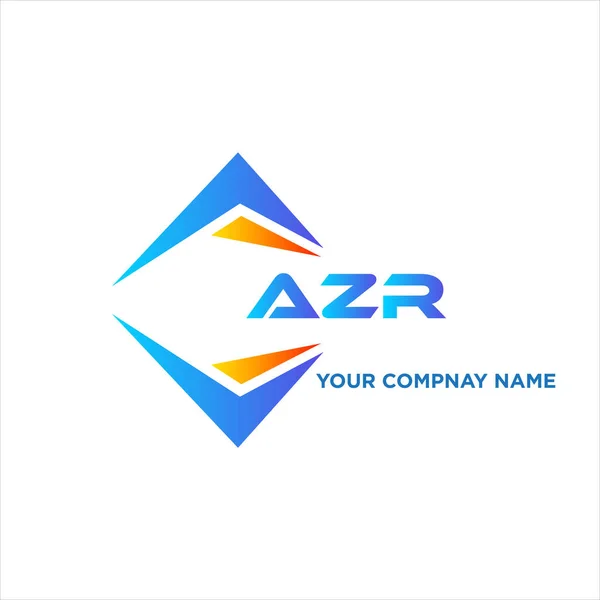 Azr Abstract Technology Logo Design White Background Azr Creative Initials — Stock Vector