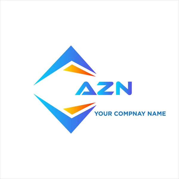 Azn Abstract Technology Logo Design White Background Azn Creative Initials — Stock Vector