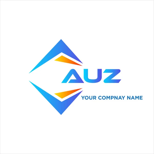 Auz Abstract Technology Logo Design White Background Auz Creative Initials — Stock Vector