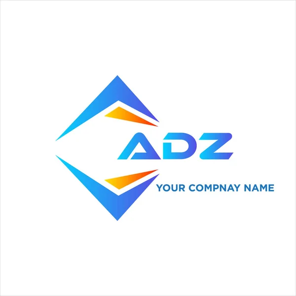 Adz Abstract Technology Logo Design White Background Adz Creative Initials — Stock Vector