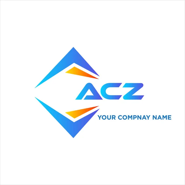 Acz Abstract Technology Logo Design White Background Acz Creative Initials — Stock Vector
