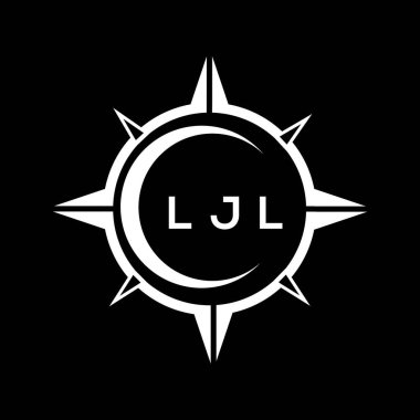 LJL soyut teknoloji çemberi logo tasarımını siyah arkaplan üzerine kuruyor. LJL yaratıcı harflerin baş harfleri harf logosu. LJL soyut teknoloji çemberi siyah arkaplan üzerine logo tasarımı ayarlıyor. LJL yaratıcı harfler harfi logosu.