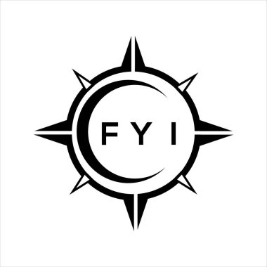 Bilgin olsun, soyut teknoloji çemberi logo tasarımını beyaz arka plana ayarlıyor. Bilgin olsun, yaratıcı harflerin baş harfleri..