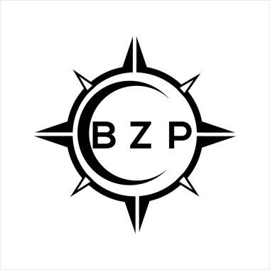 BZP soyut teknoloji çemberi logo tasarımını beyaz arka plana ayarlıyor. BZP yaratıcı harf logosu. BZP soyut teknoloji dairesi beyaz arkaplan üzerine logo tasarımı ayarlıyor. BZP yaratıcı harflerin baş harfleri logosu.