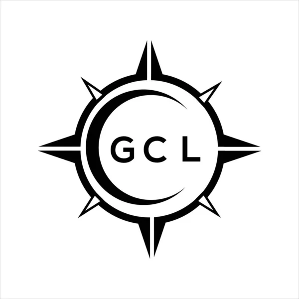 Gcl抽象技术圈设置白底标识设计 Gcl创意首字母标识 — 图库矢量图片