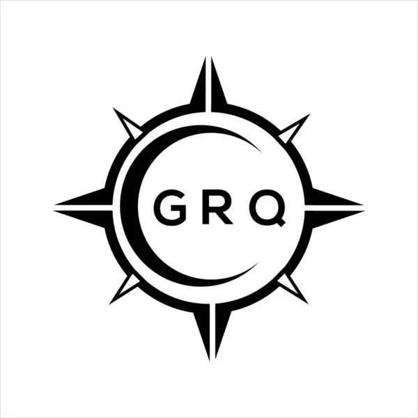 Grq抽象技术圈在白色背景上设置标识设计 Grq创意首字母标识 — 图库矢量图片