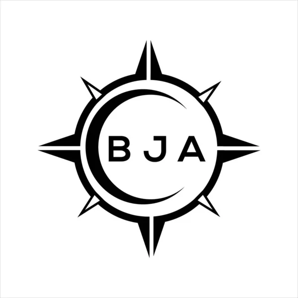 Bja Abstrakte Technologie Kreis Einstellung Logo Design Auf Weißem Hintergrund — Stockvektor