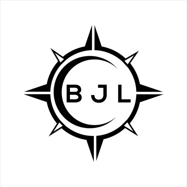 Bjl Abstrakte Technologie Kreis Einstellung Logo Design Auf Weißem Hintergrund — Stockvektor