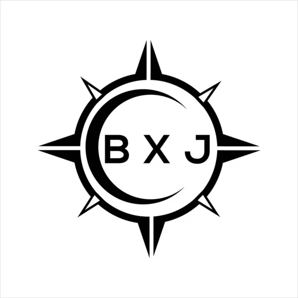 Bxj Abstrakte Technologie Kreis Einstellung Logo Design Auf Weißem Hintergrund — Stockvektor