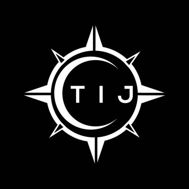 TJ soyut teknoloji logosu tasarımıdır. TIJ yaratıcı harflerin baş harfleri logo kavramı.