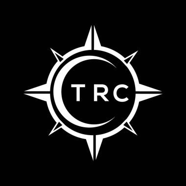 TRC soyut teknoloji logosu tasarımıdır. TRC yaratıcı harf logosu kavramı.