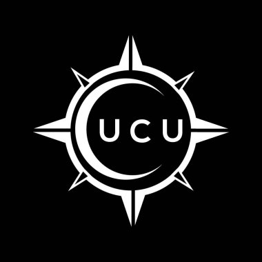 UCU soyut teknoloji logosu tasarımıdır. UCU yaratıcı harflerin baş harfleri logo kavramı.