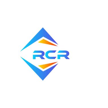 Beyaz arka planda RCR soyut teknoloji logo tasarımı. RCR yaratıcı harflerin baş harfleri logo kavramı.