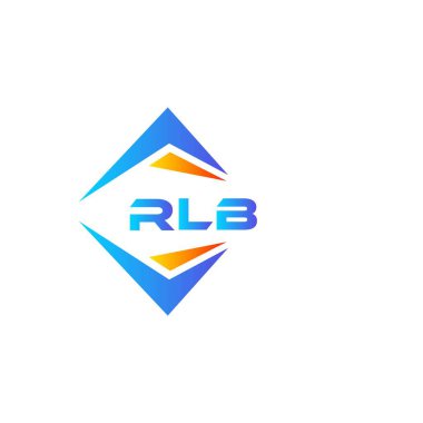 Beyaz arka planda RLB soyut teknoloji logo tasarımı. RLB yaratıcı harflerin baş harfleri logo kavramı.