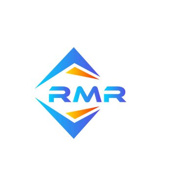Beyaz arka planda RMR soyut teknoloji logosu tasarımı. RMR yaratıcı harflerin baş harfleri logo kavramı.