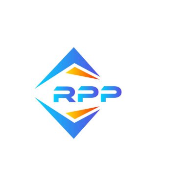 Beyaz arka planda RPP soyut teknoloji logosu tasarımı. RPP yaratıcı harflerin baş harfleri logo kavramı.