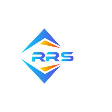 Beyaz arka planda RRS soyut teknoloji logosu tasarımı. RRS yaratıcı harflerin baş harfleri logo kavramı.