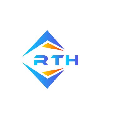 Beyaz arka planda RTH soyut teknoloji logosu tasarımı. RTH yaratıcı harflerin baş harfleri logo kavramı.