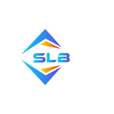 Beyaz arka planda SLB soyut teknoloji logo tasarımı. SLB yaratıcı harflerin baş harfleri logo kavramı.