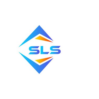 Beyaz arka planda SLS soyut teknoloji logo tasarımı. SLS yaratıcı harf logosu kavramı.