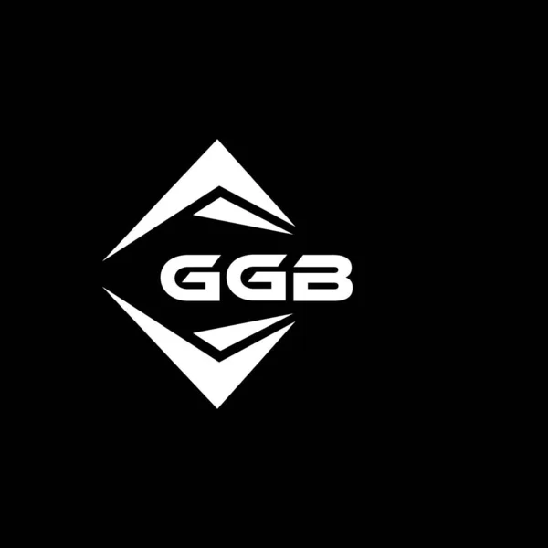 Ggb Abstract Technologie Logo Ontwerp Zwarte Achtergrond Ggb Creatieve Initialen — Stockvector