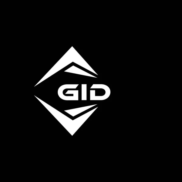 Дизайн Логотипа Gid Черном Фоне Концепция Логотипа Инициалами Gid — стоковый вектор