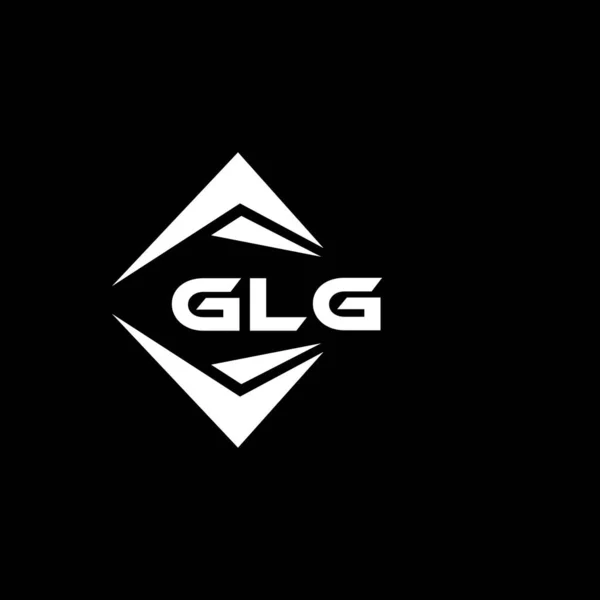 Glg Abstract Technologie Logo Ontwerp Zwarte Achtergrond Glg Creatieve Initialen — Stockvector