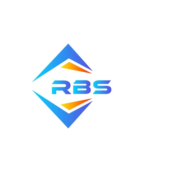 Beyaz Arka Planda Rbs Soyut Teknoloji Logosu Tasarımı Rbs Yaratıcı — Stok Vektör