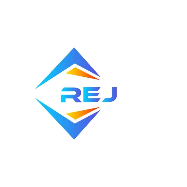 Rej Abstract Technology Logo Design White Background Rej Creative Initials — Stock Vector