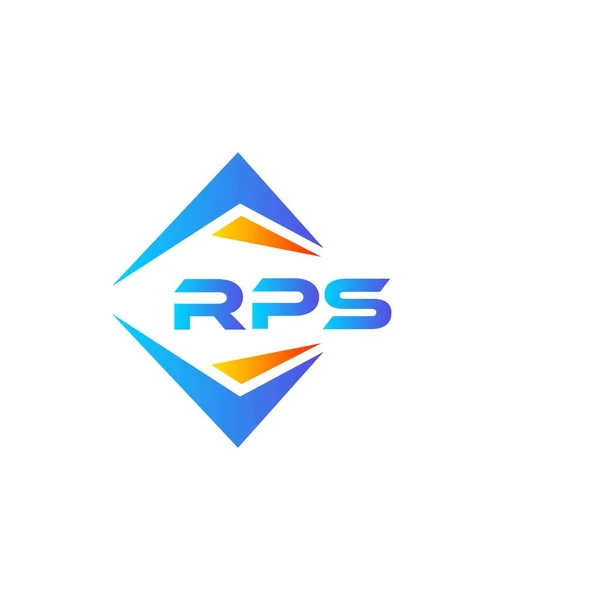 Beyaz Arka Planda Rps Soyut Teknoloji Logosu Tasarımı Rps Yaratıcı — Stok Vektör