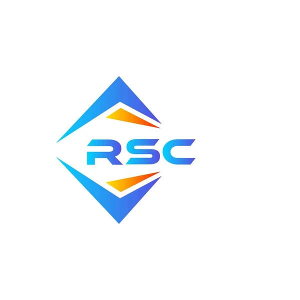 Rsc Abstraktní Design Loga Bílém Pozadí Koncept Loga Kreativního Iniciálu — Stockový vektor