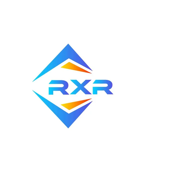 白を基調としたRxr抽象技術ロゴデザイン Rxrクリエイティブイニシャルレターロゴコンセプト — ストックベクタ