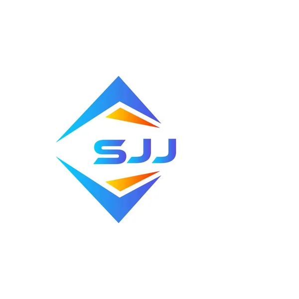 Sjj Абстрактный Дизайн Логотипа Технологии Белом Фоне Концепция Логотипа Sjj — стоковый вектор