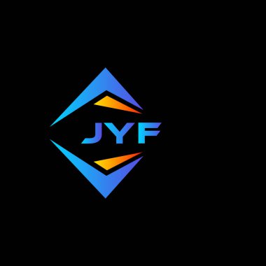 JYF soyut teknoloji logosu tasarımıdır. JYF yaratıcı harf logosu kavramı.