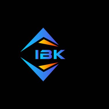 IBK soyut teknoloji logosu tasarımıdır. IBK yaratıcı harflerin baş harfleri logo kavramı.