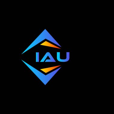IAU soyut teknoloji logosu tasarımıdır. IAU yaratıcı harflerin baş harfleri logo kavramı.