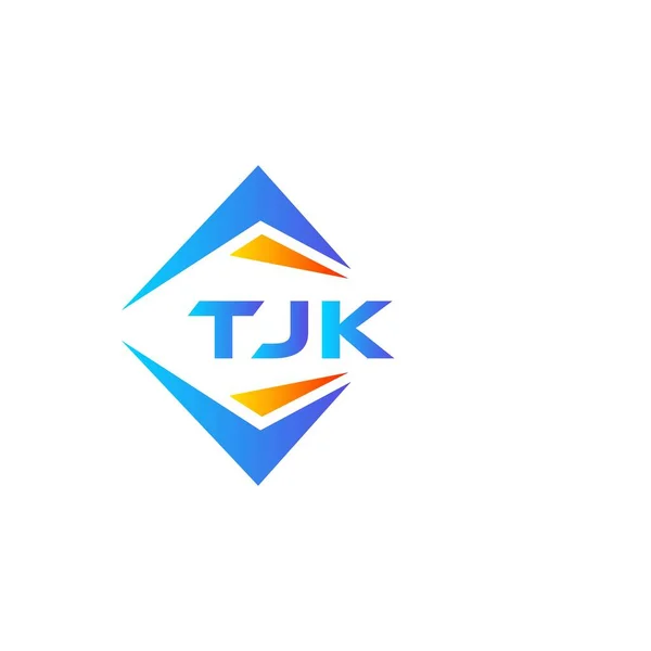 Tjk Technologie Abstraite Logo Design Sur Fond Blanc Tjk Initiales — Image vectorielle