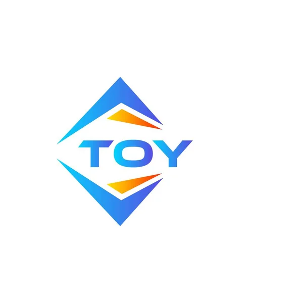 Toy Абстрактный Дизайн Логотипа Технологии Белом Фоне Концепция Логотипа Букв — стоковый вектор