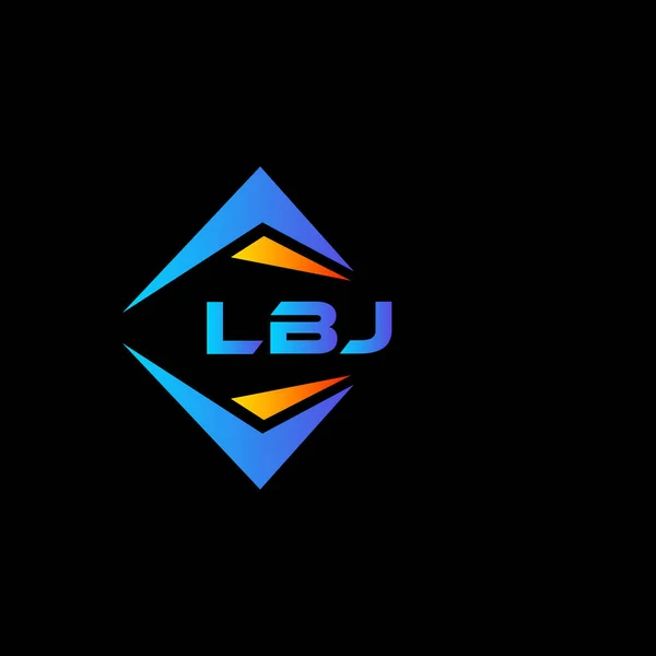 Lbj Σχεδιασμός Λογότυπου Αφηρημένης Τεχνολογίας Μαύρο Φόντο Έννοια Λογοτύπου Δημιουργικών — Διανυσματικό Αρχείο