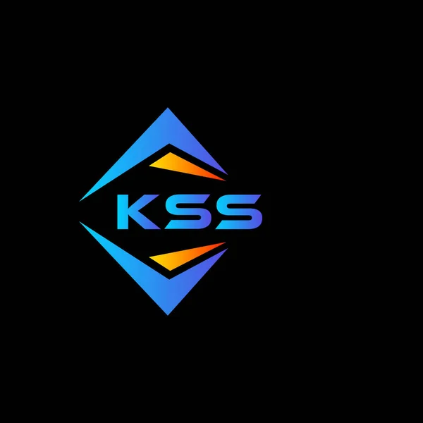 Абстрактний Дизайн Логотипу Kss Чорному Тлі Творчі Ініціали Kss Літературна — стоковий вектор