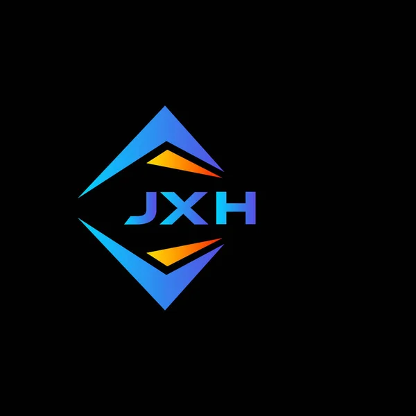 Σχεδιασμός Λογότυπου Αφηρημένης Τεχνολογίας Jxh Μαύρο Φόντο Έννοια Λογοτύπου Δημιουργικών — Διανυσματικό Αρχείο