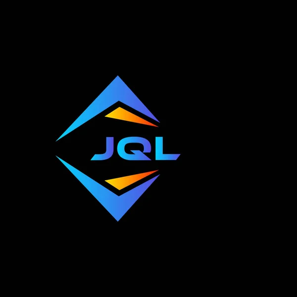 Projektowanie Abstrakcyjnego Logo Technologii Jql Czarnym Tle Inicjały Twórcze Jql — Wektor stockowy