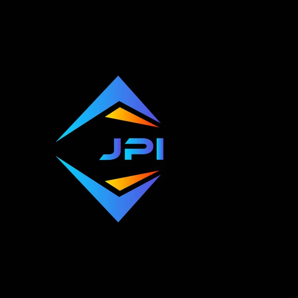Jpi Abstrakte Technologie Logo Design Auf Schwarzem Hintergrund Jpi Kreative — Stockvektor