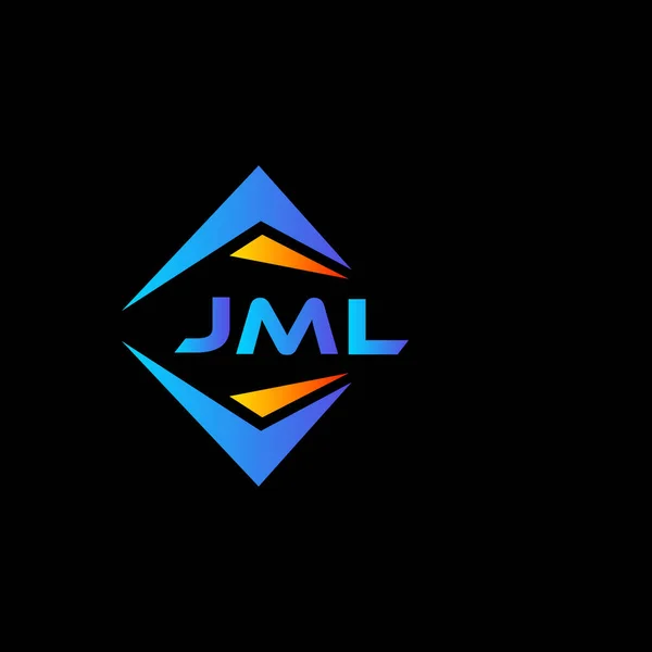 Σχεδιασμός Λογότυπου Αφηρημένης Τεχνολογίας Jml Μαύρο Φόντο Έννοια Λογοτύπου Δημιουργικών — Διανυσματικό Αρχείο