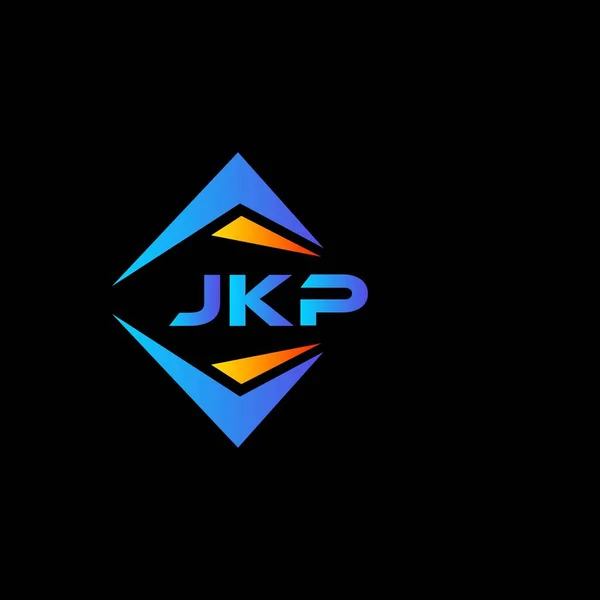 Jkp Technologie Abstraite Logo Design Sur Fond Noir Jkp Initiales — Image vectorielle