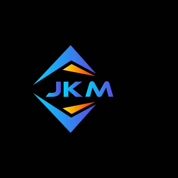 Jkm Technologie Abstraite Logo Design Sur Fond Noir Jkm Initiales — Image vectorielle
