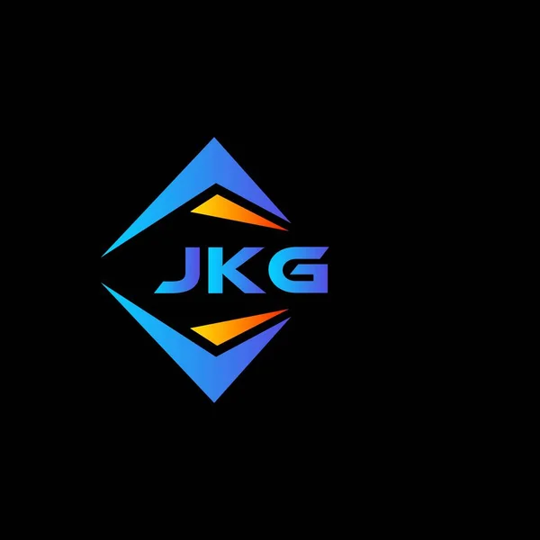 Jkg Technologie Abstraite Logo Design Sur Fond Noir Jkg Initiales — Image vectorielle